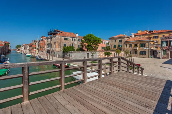 Veneza Itália Agosto 2018 Vista Edifícios Antigos Longo Dos Canais — Fotografia de Stock