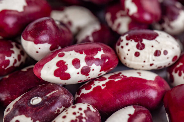 Крупный план красные бобы, свежая здоровая пища, природа
.