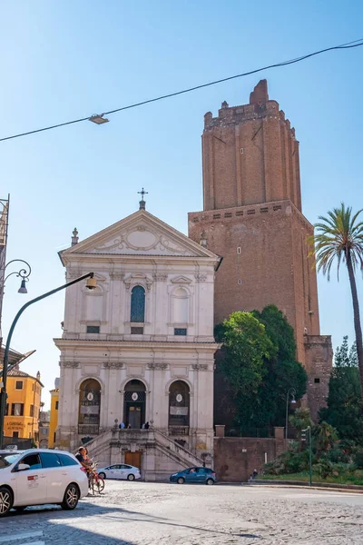 Roma Ottobre 2019 Visita All Ordinariato Militare Alla Torre Medievale — Foto Stock