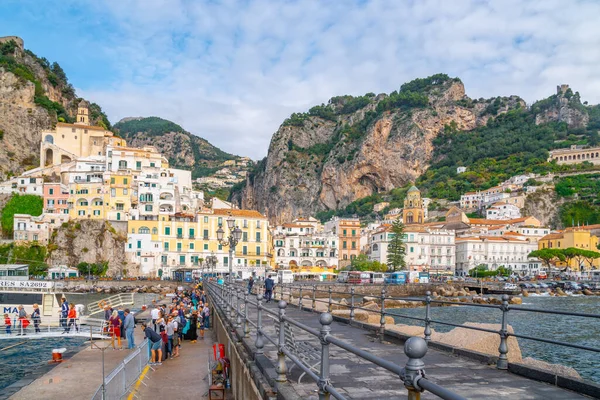 Amalfi Italia Novembre 2019 Amalfi Cityscape Sulla Costa Del Mediterraneo — Foto Stock