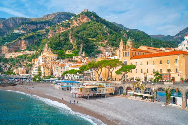 意大利阿马尔菲 2019年11月1日 地中海沿岸的阿马尔菲城市景观 — 图库照片