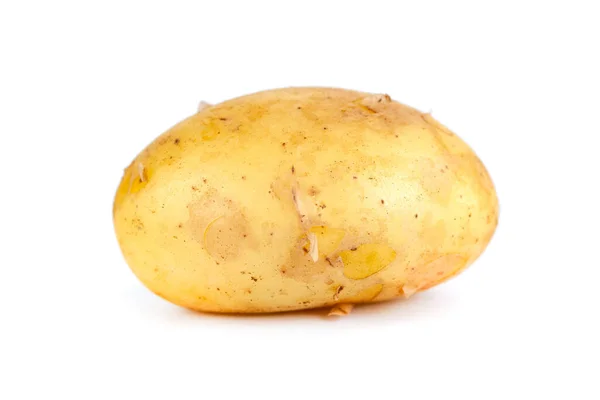 Jonge Verse Aardappelen Geïsoleerd Een Witte Achtergrond Groente — Stockfoto