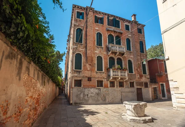 Arquitectura Histórica Calles Estrechas Venecia Italia — Foto de Stock