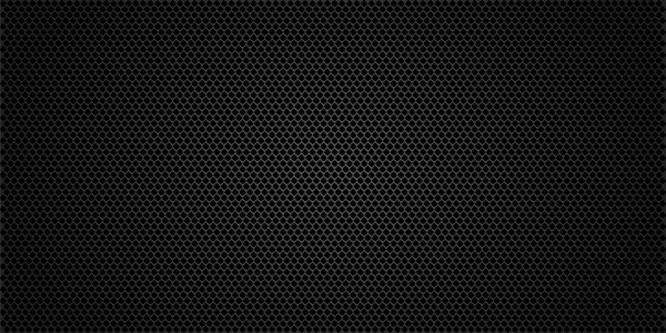 Schwarzer metallisch abstrakter Hintergrund, perforiertes Stahlgewebe. dunkle Attrappe für coole Banner, Vektorillustration. Vektorgrafiken
