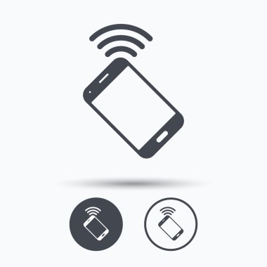 Cep telefonu simgesi. Cep telefonu iletişim.