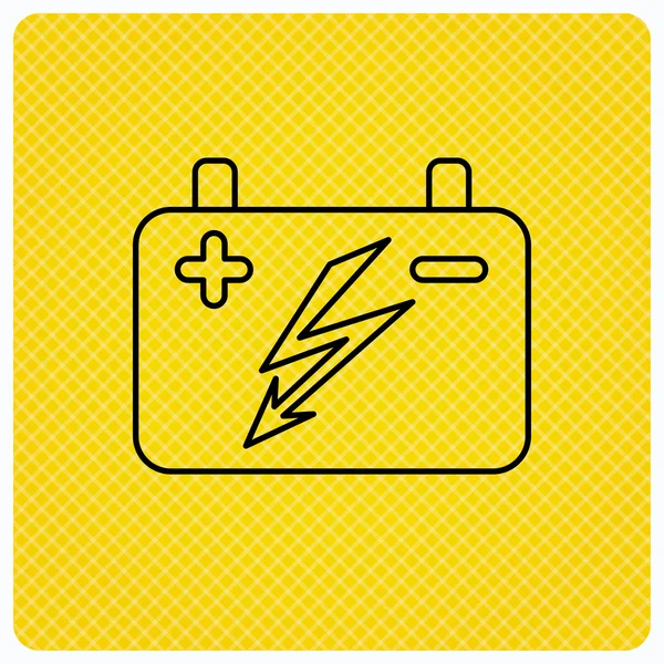 Accumulator icon. Electrical battery sign. — Stock Vector