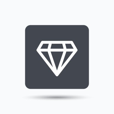 Elmas simgesi. Takı mücevher işareti.