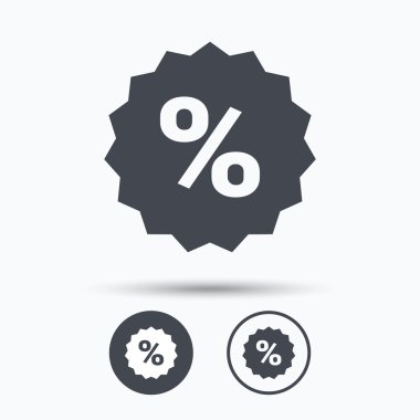 Simge indirim. Satış teklifi yıldız işareti.