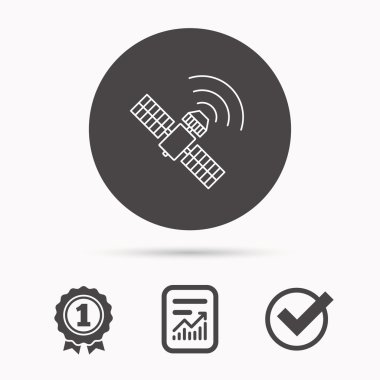 GPS simge. Uydu navigasyon işareti.