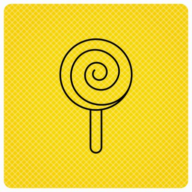 Lolipop simgesi. Lolly pop şeker işareti.