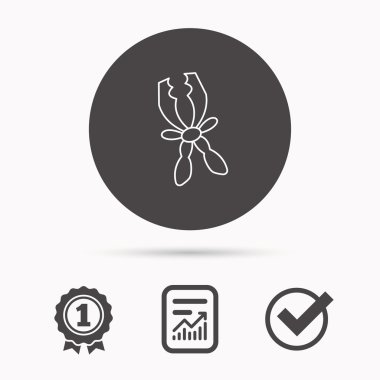 Terminal elektrik simgesi. Pilin şarj edilmesi.