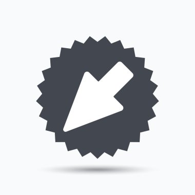 İmleç simgesi. Bilgisayar konumu işaret işareti.