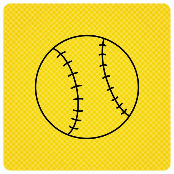 Baseball icon. Sport ball sign. — Stock Vector