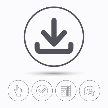 Simgesini indirin. Internet veri işareti yüklemek.