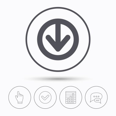 Simgesini indirin. Internet veri işareti yüklemek.