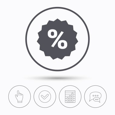 Simge indirim. Satış teklifi yıldız işareti.