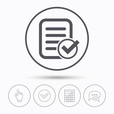 Dosya seçilen simge. Çek ile belge sayfası.