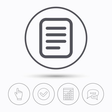 Dosya simgesi. Belge sayfa işareti.