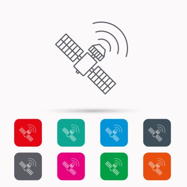 GPS simge. Uydu navigasyon işareti.