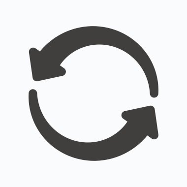 Update simgesi. Yenileme veya yineleme işareti.