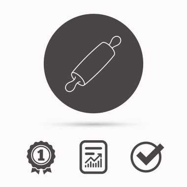 Yuvarlanan iğne simgesi. Mutfak fırıncısı burcu.