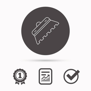 Mala kiremit simgesi. Spatula onarım aracı işareti.