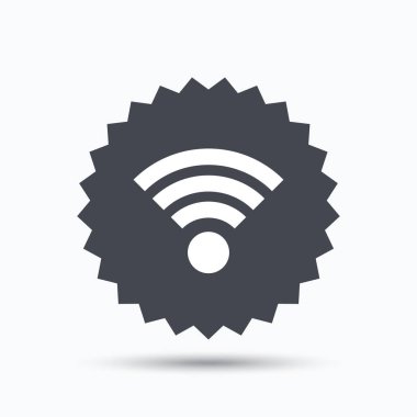 WiFi simgesi. Kablosuz Internet işareti.