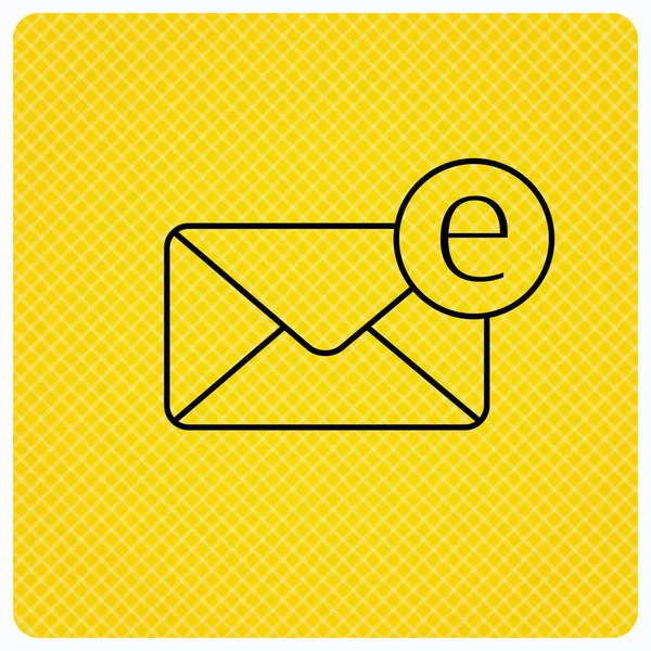 Ícone de e-mail de envelope. Sinal de mensagem de email . — Vetor de Stock