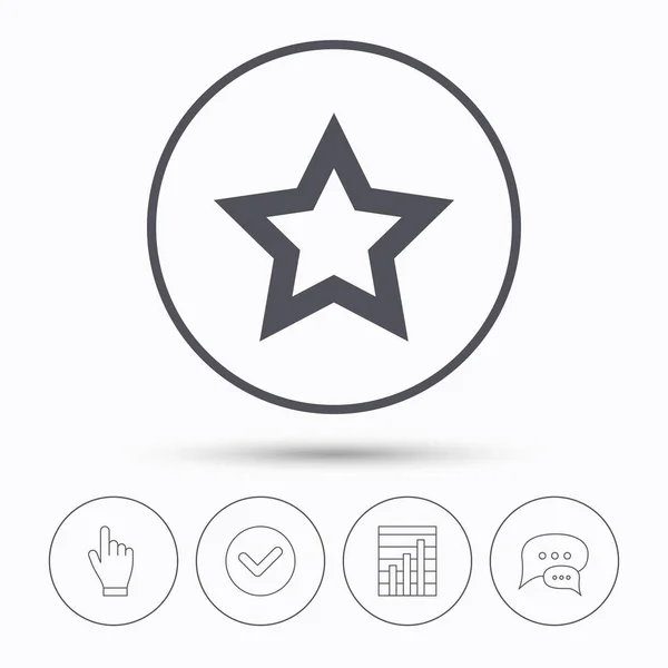 Star icon. Favorite or best sign. — Stock Vector