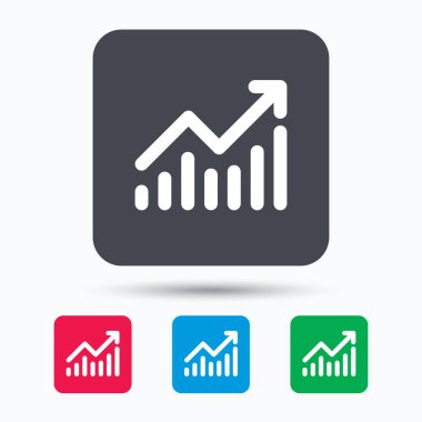 Grafik simgesi. İş analizi işareti grafik.