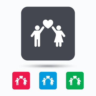 Çift simgesi tr. Geleneksel genç aile işareti.