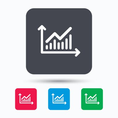 Grafik simgesi. İş analizi işareti grafik.