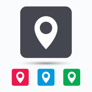 Konumu simgesi. İşaretçi işaret göster.