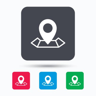 Konumu simgesi. İşaretçi işaret göster.