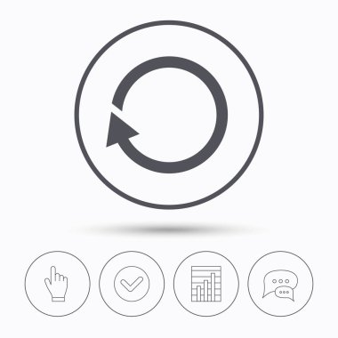 Update simgesi. Yenileme veya yineleme işareti.