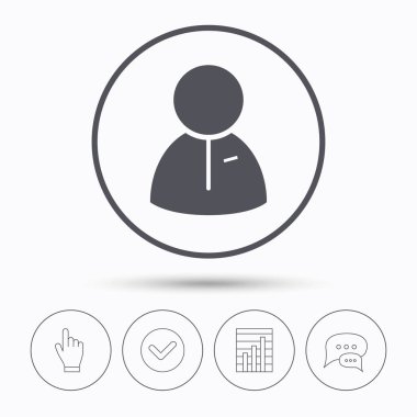 Kullanıcı simgesi. İnsan kişi işareti.