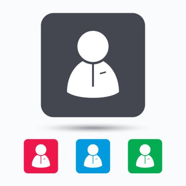 Kullanıcı simgesi. İnsan kişi işareti.