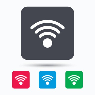 WiFi simgesi. Kablosuz Internet işareti.