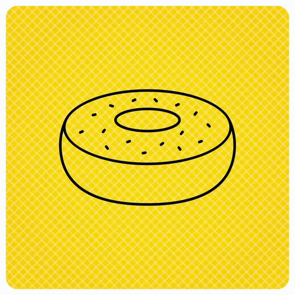 Donut icon. Sweet doughnuts sign. — Stock Vector