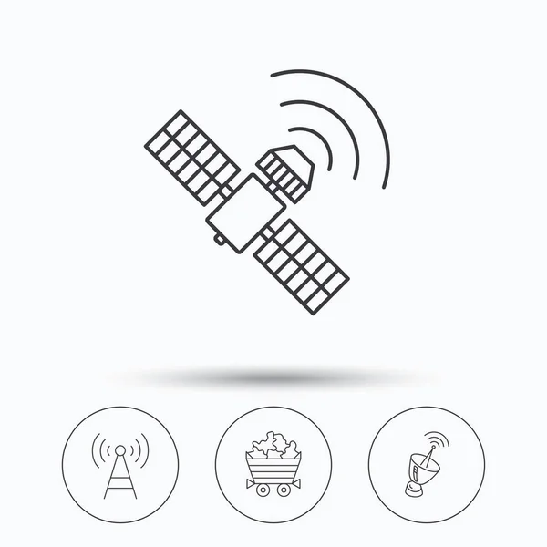 通信、ミネラル、アンテナ アイコン. — ストックベクタ