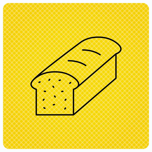Toast-ikonen. Skivad bröd tecken. — Stock vektor