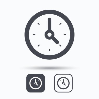 Saat simgesi. Makineyle ilgili seyretmek işareti.