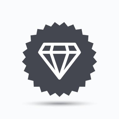 Elmas simgesi. Takı mücevher işareti.
