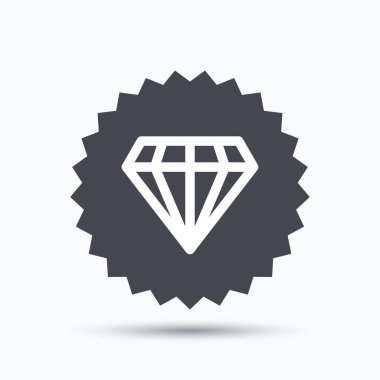 Elmas simgesi. Takı mücevher işareti.