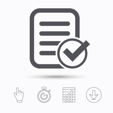 Dosya seçilen simge. Çek ile belge sayfası.