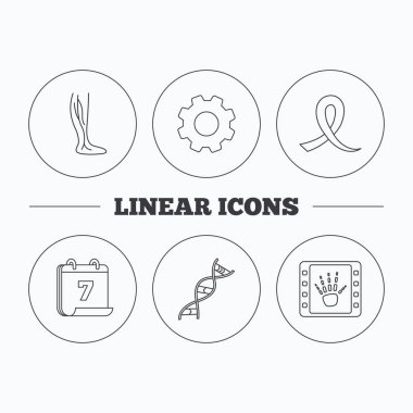 Phlebology, Dna ve x-ışını simgeleri.