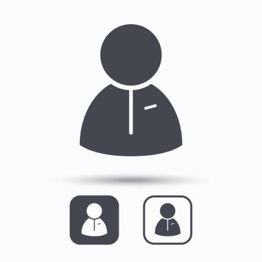 Kullanıcı simgesi. İnsan kişi işareti.