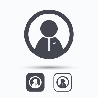 Kullanıcı simgesi. İnsan kişi işareti.