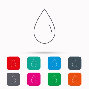 Su damla simgesi. Sıvı işareti.