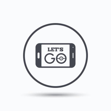 Smartphone oyun simgesi. Sembol gitmek.